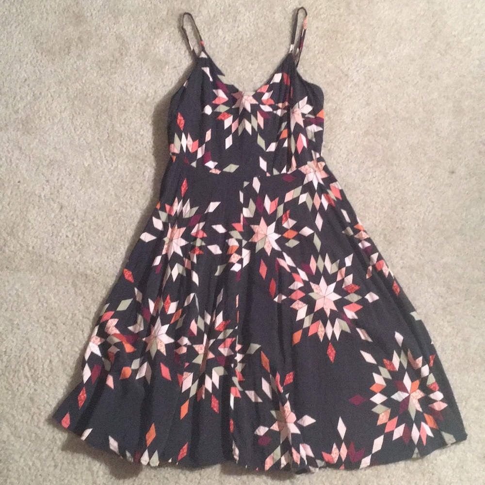 Multi color pattern dress